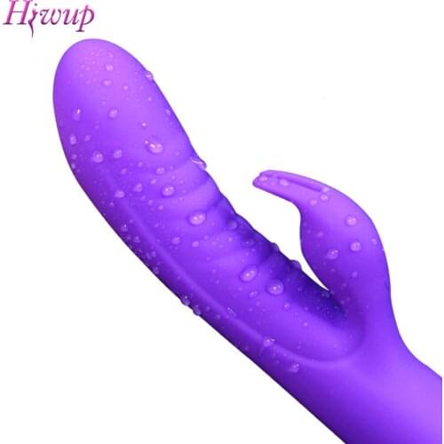 G Spot Dildo Rabbit Vibrator for Women Dual Vibration Silicone Female Vagina Clitoris Massager Sex Toys for Women/Adults