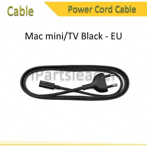 New Black Color for Mac Mini for Apple TV EU EURO AC Power Cord Cable Power Supply Cable for PS4,PS3 Printers 1.5M