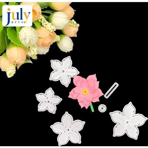 Julyarts Craft Flower Metal Cutting Dies Cut Die Decoration Scrapbooking Album Paper DIY Card Craft Embossing Die Cuts