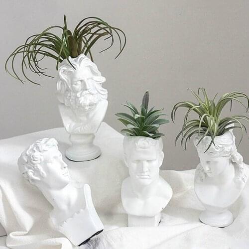 Venus Model Flowerpot Desktop Simulation Flower Arrangement Container Resin Model Handmade Artist Home Decoration