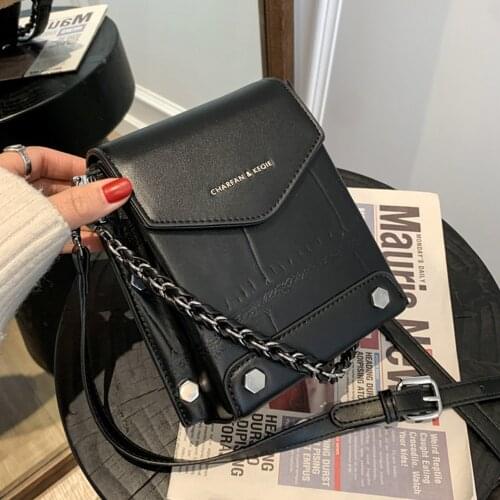 New Fashion Mini Women Handbag High Quality Crossbody Bags for Womens Chain Bag Designer PU Leather Hand Bags Lady Small Black