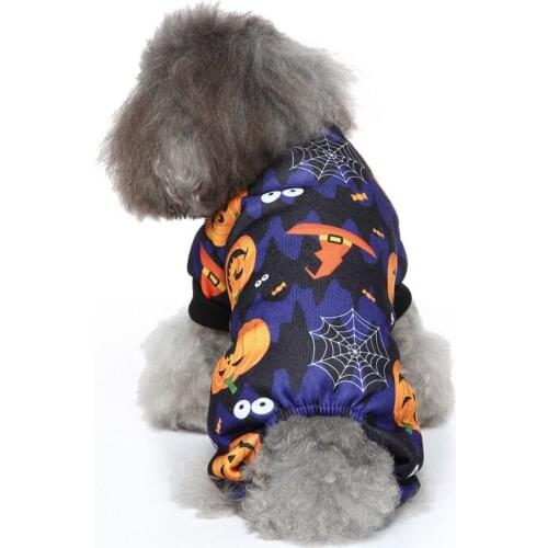Pet Dog Clothes Christmas Halloween Dog Pajamas Pet Festival Costume Apparel Jumpsuit Halloween Christmas Day Pet Clothes