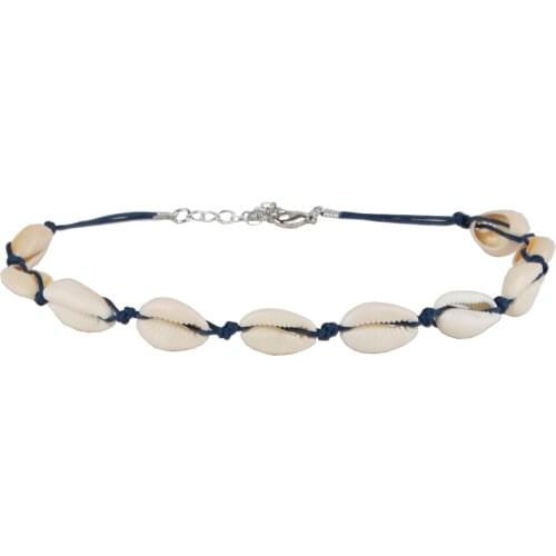 Boho Shell Seadog Necklace Women Natural Shell Jewelry Chocolate Simple Necklace Giant Chocker Simple Collar Para Mujer Ninas