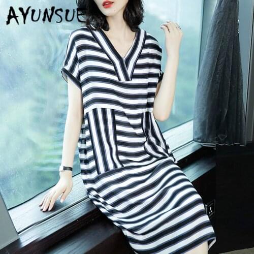 Real Silk Dress Women Spring Office Dresses Korean Fashion Midi Dress Elegant Vintage Party Dress Vestido Mujer B0366 YY2536