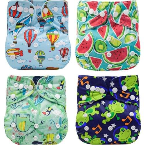 33Color Newborn Diaper Fashion Reusable Cloth Washable Eco-Friendly Adjustable Nappy Cloth Diaper Suit For 0-2 Years 3-15kg Baby