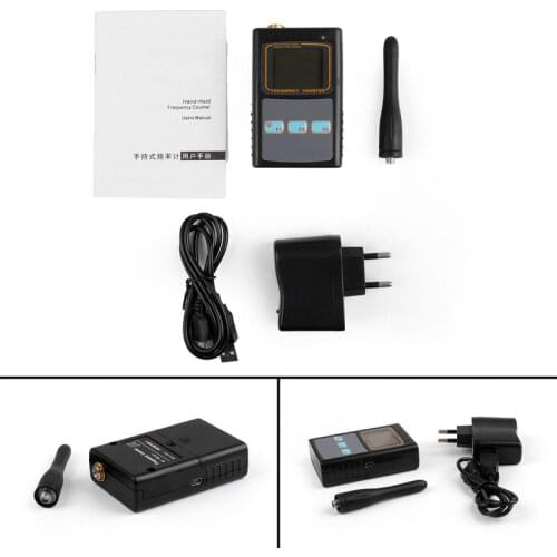 IBQ101 Handheld Frequency Meter Tester Counter 50MHz-2.6GHz for Two Way Radio Transceiver GSM Monitor Checker US/EU AC Plug