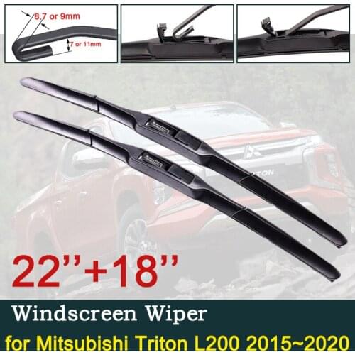 Car Wiper Blade for Mitsubishi L200 Triton Strada Strakar Barbarian Fiat Fullback RAM 1200 Windshield Brushes Car Accessories