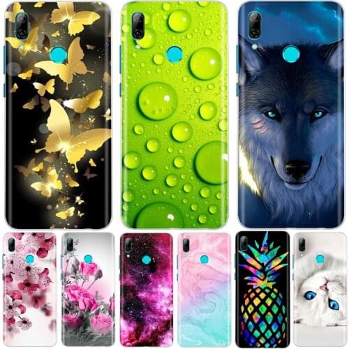 Silicone Case For Huawei Y7 2019 Soft TPU Flower Animals Phone Case For Huawei y7 2019 Cover Case For Huawei Y 7 2019 Coque Etui