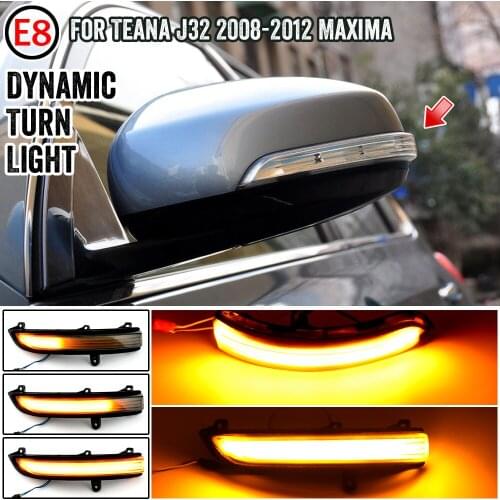 LED Dynamic Turn Signal Light Side Mirror Sequential Indicator Light For Nissan Teana J32 2008-2012 Maxima
