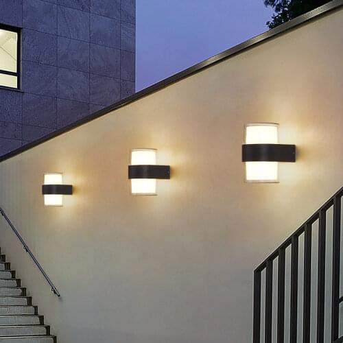 Waterproof IP65 Modern Outdoor Rainproof LED Wall Lamp Hotel Aisle Living Room Bedroom Staircase Corridor Bedside Porch Lights