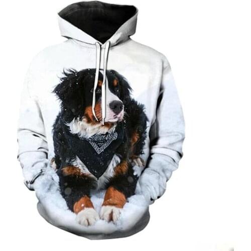 Bern Mountain Dog 3D Printing Casual Cute Pullover Animal Sports Shirt Mens and Womens Casual Hoodies Dog Harajuku Tops