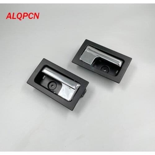 Door inner handle textured black with chrome inside handle for ford f150 f250 2009-2014