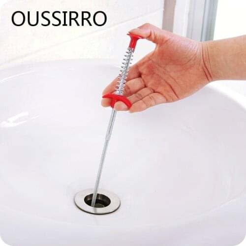 Kitchen Sink Tub Dredger Trash Clips Bathroom Hair Cleaning Dredger Brush Pipe Toilet Tools Creative Kitchen Bathroom facilities