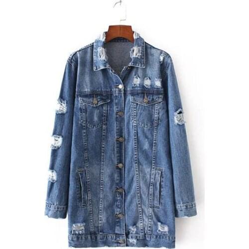 European Style Hot Selling Fashion Women Denim Top 2021 New Spring And Autumn Coat Female Elegant Loose Slim Cowboy Jacket OK838