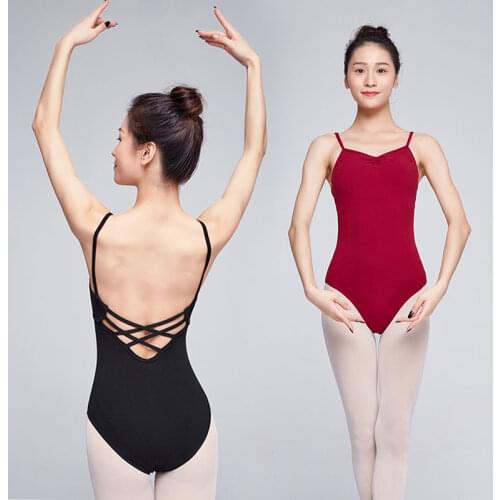 Adult Dance Halter Top Camisole Dance Leotards Gymnastics Women Ladies Sleeveless Ballet Leotards Bodysuit