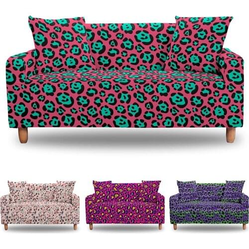1/2/3/4 Seaters 3D Leopard Sofa Slipcovers Spandex Elastic Couch Covers Living Room Decor