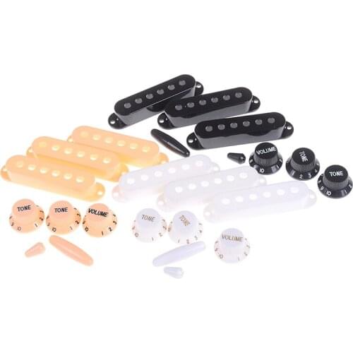 1Set Guitar Parts Electric Guitar Pickup Cover Volume Tone Knob Switch Tip Set