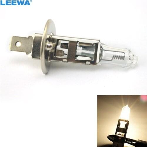 LEEWA 1pc Warm White Auto DC 24V 70W/100W H1 Halogen Bulb Truck Bus Headlight Foglight Driving Lamp 3000K #CA1668