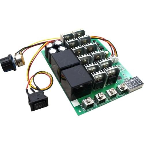10-55V 100A 3000W Reversible DC Motor Speed Controller PWM Control Soft Start