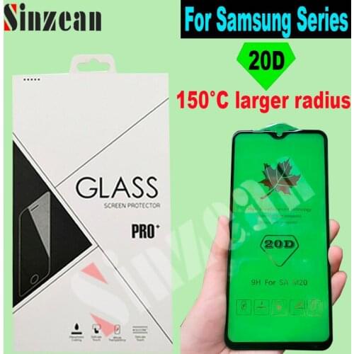 100pcs For Samsung Galaxy A12/A22/A32/A42/A52/A72/A20/A30/A40/A50/A70/A80/A90/M30/M40 20D Full Cover Full Glue Tempered Glass
