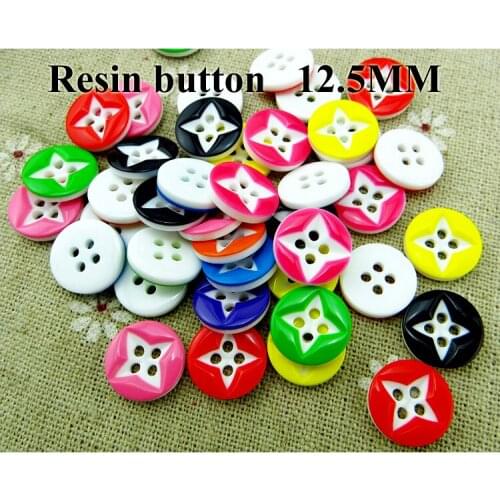 50PCS 12.5MM Shirt RESIN Sweater Button Decorative Coat Kids Sewing Clothes Accessory Round Buttons R-240x