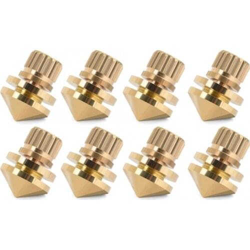8 Pcs Copper Speaker Suspension Spikes Isolation Stands Foot Base Pad speaker adapter