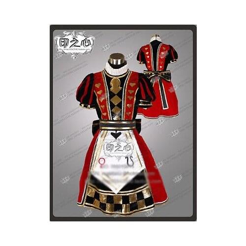 Alice: Madness Returns Royal Cards Alice Fashion Lolita Dress Uniform Cosplay Costume Halloween Suit For Women Outfit New