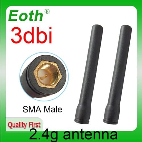 2.4GHz wifi antenna wifi SMA male connector 3dbi 2.4 ghz antena 2.4G wi fi antenne for wireless wi-fi router antennas antenas