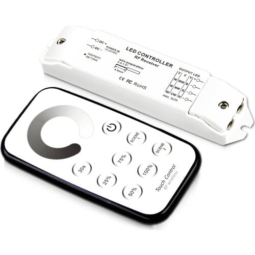 Bincolor T1 R3 Mini RF Wireless Remote Led Dimming Led Dimmer Receiver Controller For LED Strip Light,DC12V-24V