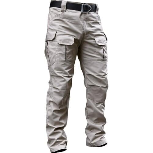 New Brand Military Cargo Pants Mens Stretch SWAT Combat Rip-Stop Army Long Trouser Many Pocket Urban Commute Tactics Work Pants
