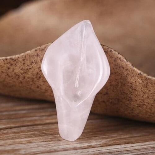 5pcs 15x28mm Calla Lily Flower Beads Rose Quart z Stone Beads For Jewelry Making Bracelet Necklace Accessories DIY Jewelery