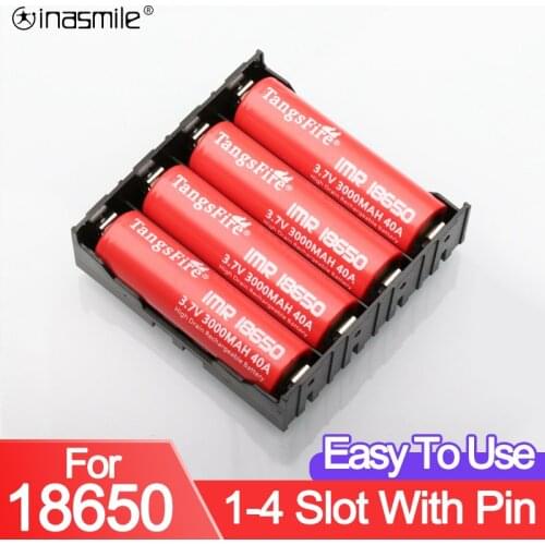 ABS 18650 Battery Storage Case 1X 2X 3X 4X 18650 High quality DIY battery box 1 2 3 4 Slot Batteries Container With Hard Pin