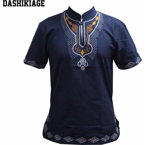 Dashikiage Embroidery Pan-African Holiday Kwanzaa Tops Cool Outfit High Quality Causal Dropship T-shirt