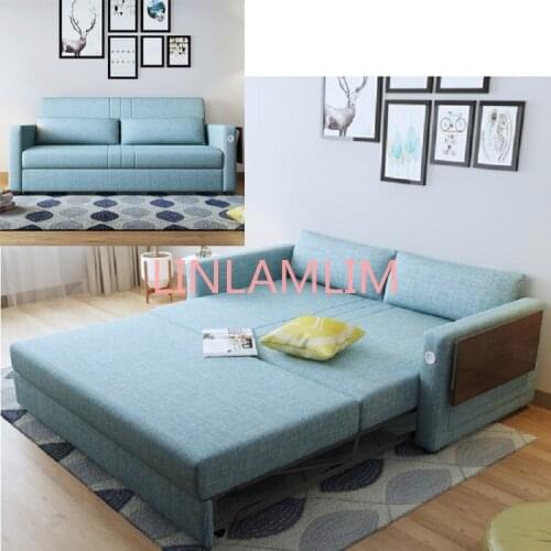 Linen hemp fabric sectional sofas Living Room Sofa set furniture alon couch puff asiento muebles de sala canape sofa bed cama