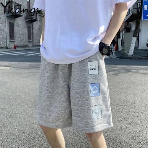 Weather Aesthetic Harajuku Fashion Streetwear Joggers Shorts Women Summer Korean Sports Biker Straight High Waist Shorts Female