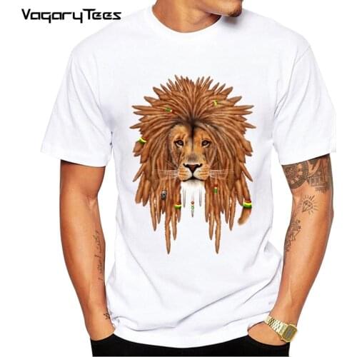 New Wild Lion King Print T Shirt Funny Animal Rock Hip hop T Shirts Casual Short Sleeve O-neck 3D Print Tshirt Men