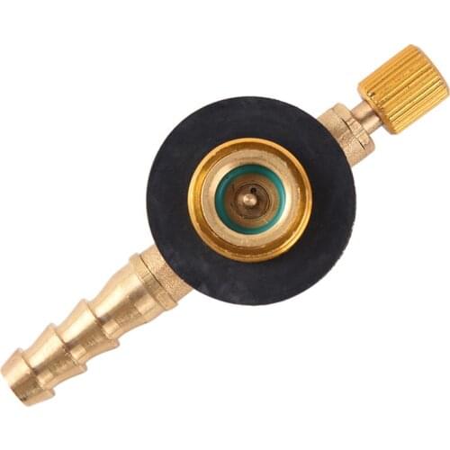 1Pc Stainless Steel Camping Gas Stove Switching Charging Inflatable Valve Adapter 7.8cm