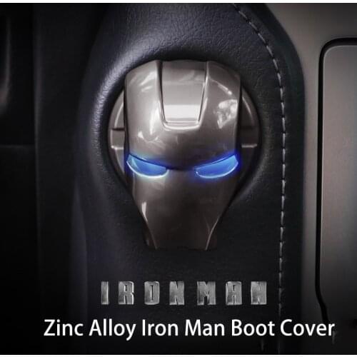 Iron Man Car Engine Start Stop Ignition Key Ring for Hyundai Equus Genesis Veloster for KIA Sportage Forte Optima