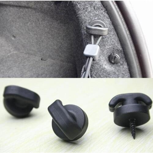 4pcs Car Rear Trunk Envelope Cargo Net Tie Down Hook Ring Loop Hanging Auto Fastener Clip Auto Accessories Universal For Cars