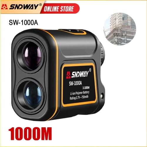 SNDWAY Telescope Laser Rangefinder for Hunting 1500m 1000m 600m Monocular Golf Laser Tape Measure Trena Distance Meter