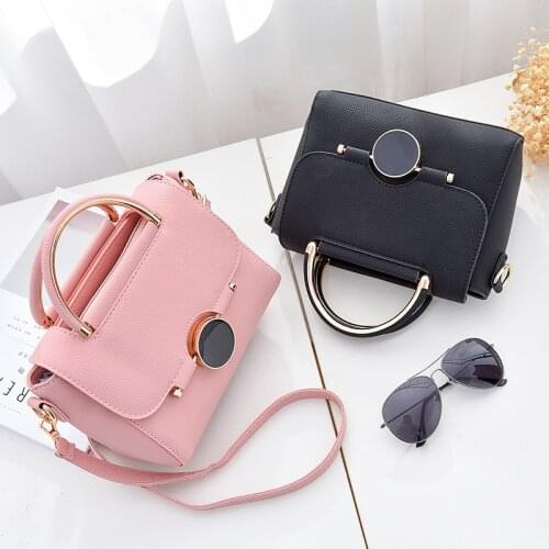 New trend Korean version of the sweet fashion sports handbag Crossbody shoulder bag bingwu 21X9X17cm