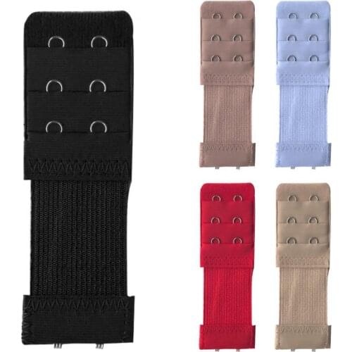 New Universal Women 3 Rows 2 Hooks Adjustable Bra Extenders Band Extension Straps Bra Extender Back Extension Band Buckle Straps