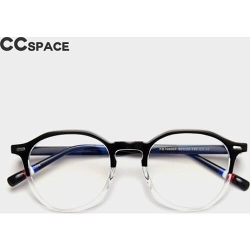49494 Plastic Titanium Glasses Frame Mens and Womens Optical Fashion Computer Eyeglasses Trend Flat Lens