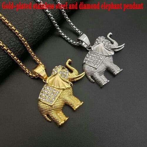 Stainless steel unicorn horse pendant Elephant pendant Rooster pendant Bison head pendant Shark pendant Eagle pendant