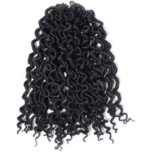 Qp Hair Pre Twist Crochet synthetic Hair Extensions1 Packs Ombre Crochet Braids 2X Faux Locs Curly Hair 24" 30Strand