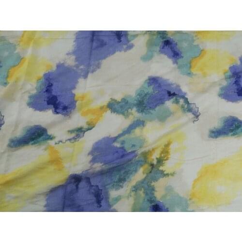 Linen Rayon Tie-dyed Silk fabric breathable comfortable summer dress making 145cm sold by meter