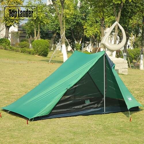 A Peak Ultralight Tent 1 2 Person for Waterproof Camping Hiking Backpacking Poleless Solo Bivvy 20D Silicone No Pole Tent