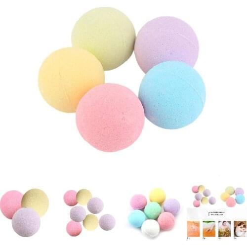 High Quality 1 Pcs Organic Bath Salt Ball Natural Bubble Bath Bombs Ball Rose Green Tea Lavender Lemon Milk