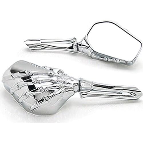 Brand new Chrome Black Custom Skeleton Mirrors For Yamaha Virago XV 250 500 535 700 750 920 1100