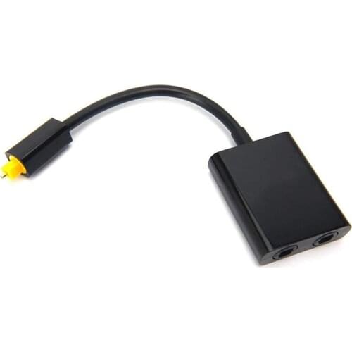 1 in 2 Out Digital Fiber Audio Optical Splitter Cable ,Fiber optic adapter,Fiber converter, Audio Adapter Cable(0.2M)